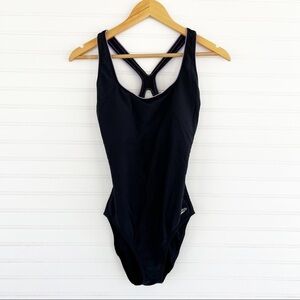 Speedo black one piece swimsuit Size 10